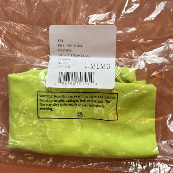 FREE PEOPLE Skinny Strap Brami in color Tonic - Picture 7 of 11